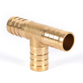 T-Shape Brass Tee Barb Hose Fittings 6mm 8mm 10mm 12mm 16mm 3 Way Hose Tube Barb Copper Barbed Coupling