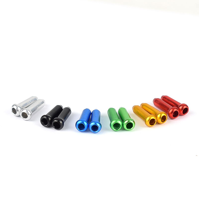 100PCS Bicycle Cable End Caps Bike Wire End Caps for MTB Bike Brake Derailleur Shifter Cable Tips MTB Bike Bicycle Accessories