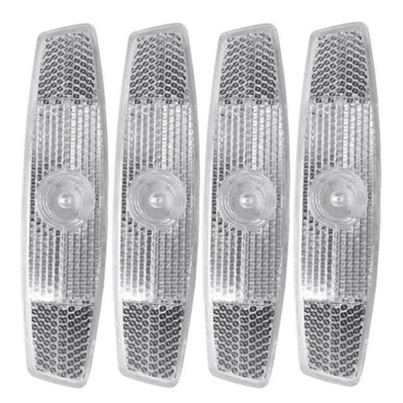 4 pcs Bike Bicycle Wheel Reflective Strips Bicycle Spoke Reflector Safety Warning Lights Reflector MTB Road Cycling Reflector