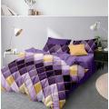 European Bedding Set,Duvet Cover 220x240 Pillowcase 3Pcs,200x200 Quilt Cover,Gray Geometric Pattern King Size Blanket Cover