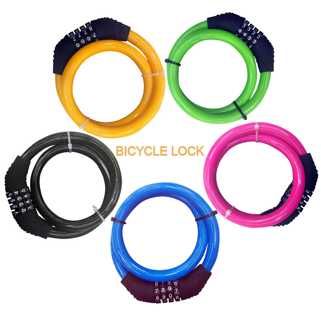 Cycling Anti Theft Locks Mini Universal Bicycle Lock Zinc Alloy Four-digit Password Motorcycle Portable Code Ring for Bikes#2