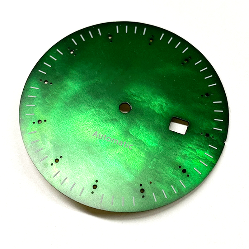 Man's watch dial in MOP