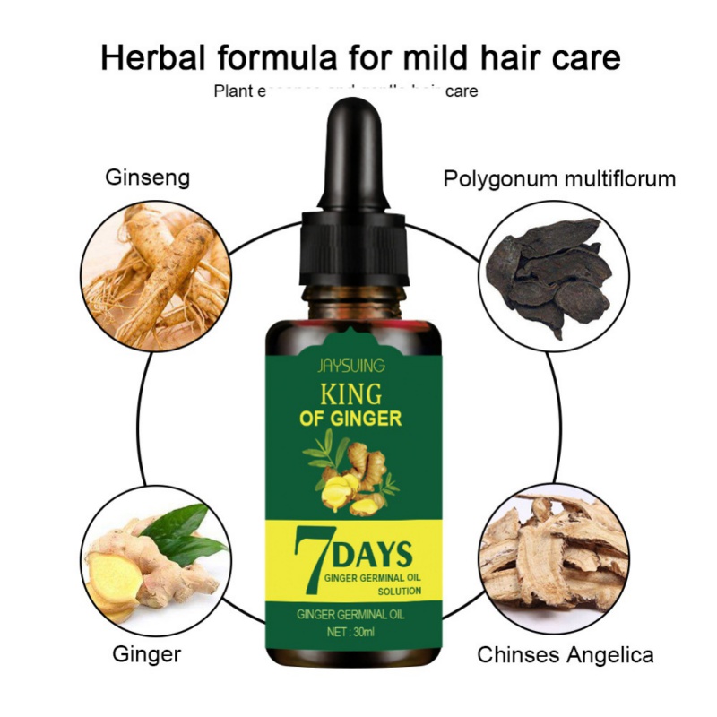 Hair Loss Treatment, Ginger Hair Growth Serum, Refreshing Oil Control Shampoo For Thicker Healthier Hair Care For Men And Women
