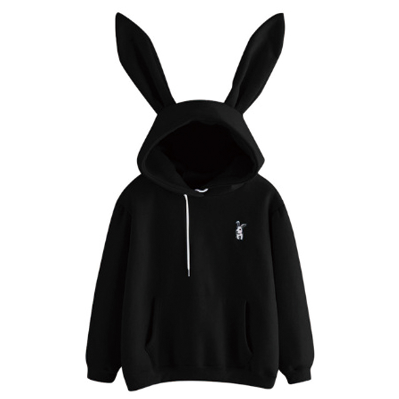 Brand Women Rabbit Ears Hoodie Sweatshirt Winter Japanese Fashion 2020 Oversize Ladies Pullovers Sudadera Mujer Hooded Jacket