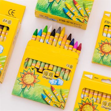 8/12/24 Colors Non-Toxic Wax Crayon Set Creative Graffiti Pens Pastel Pens Painting Drawing Highlighters Kids Art Supplies Gifts