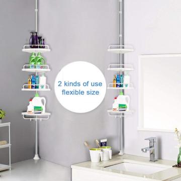 Plastic Corner Shelf Bathroom Shelf Organizer Snap Up Bathroom Shower Storage Kitchen Storage Basket Holder Wall Hanging Rack