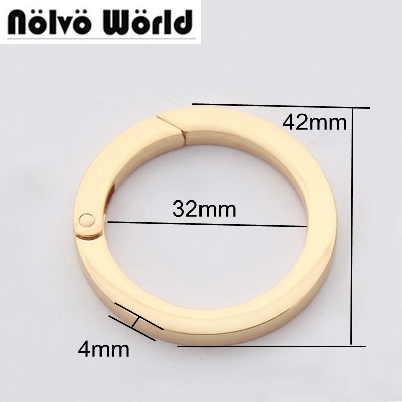 30pcs 32mm (1-1/4") Belt Strap Snap Clip Trigger Squared Spring Ring Bags Parts Accessories