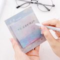 1 Pcs Lytwtw's Korean DIY Kawaii Creative Painting Sticky Notes Creative Notepad Filofax Memo Pad Post Office School Stationery