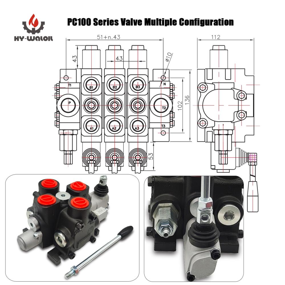 100 Liter Sectional Control Valve