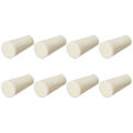 8-12mm Beige Drilled Silicone Stopper Plugs for Flask Test Tube Stopper 8pcs