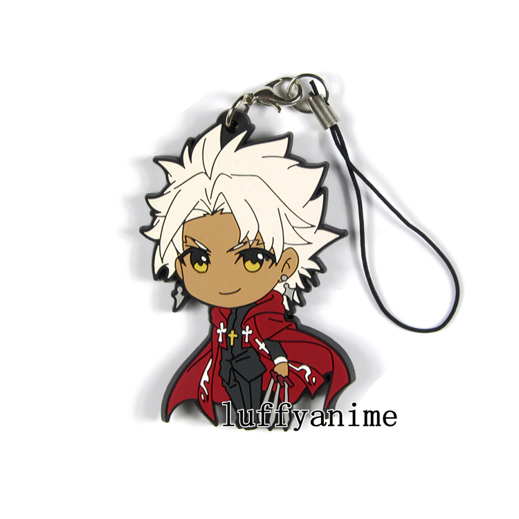 Fate Apocrypha Rubber Mascot Pendant Alter Mordred Astolfo Karuna Sieg Chiron Mordred Anime accessories Phone strap Keychain