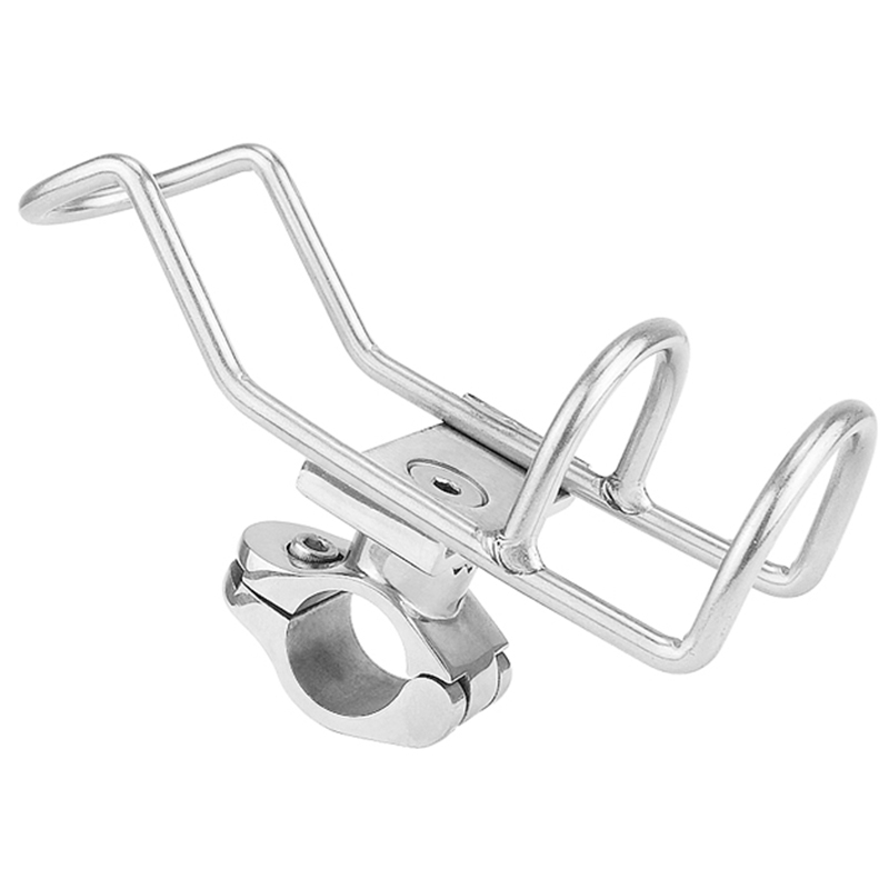 Stainless Steel 316 Fishing Rod Rack Holder Pole Bracket Support Clamp on Rail Mount Fishing accessories