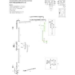 NPD A Inward Tilt Turn Hardware System