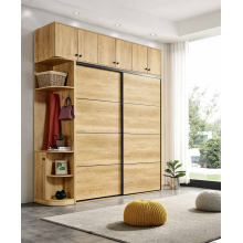 Wooden Modern Fitted Sliding Door storage Bedroom Wardrobes