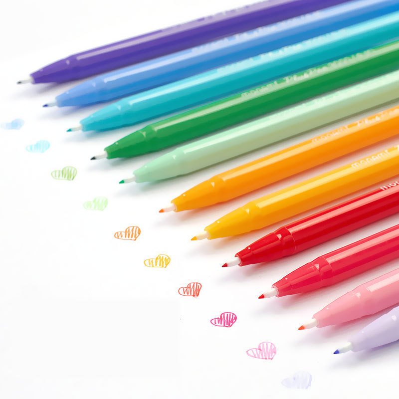 MONAMI 3000 36Colors Gel Pen Fine liner Pen Fiber Color Watercolor Pen Manga Coloring Hand Account Art Supplies Stationery