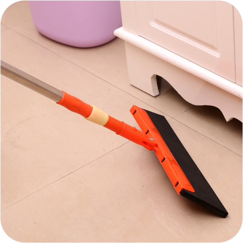 Magic Broom Sweep Dust Hair Bathroom Wiper Broom Rotate Connector Rubber Mop Cleaning Tool 180-degree rotating blade clean sweep