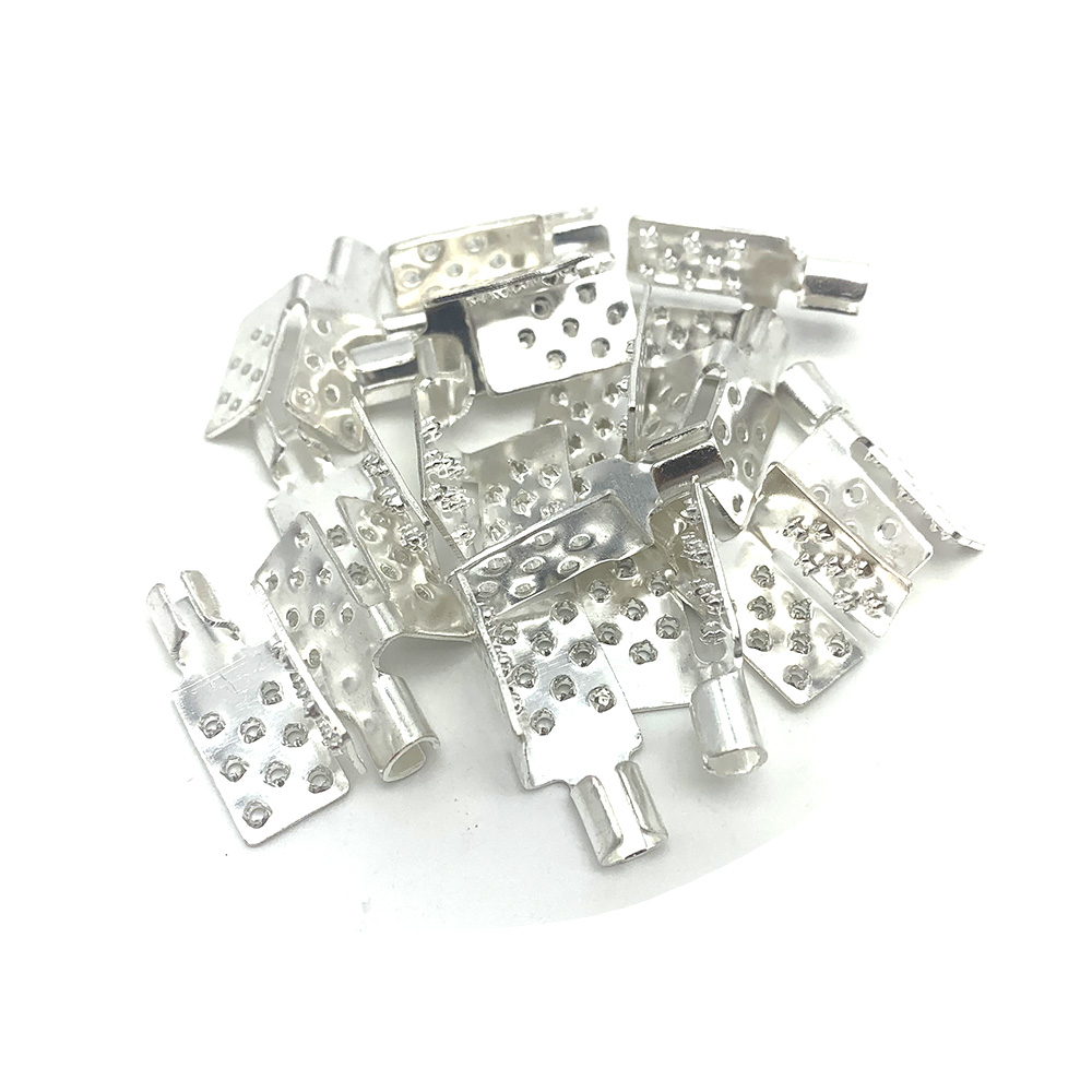 20pcs/lot Connector For Carbon Heating Film Warm Flooring Copper Plating Silver Clamps