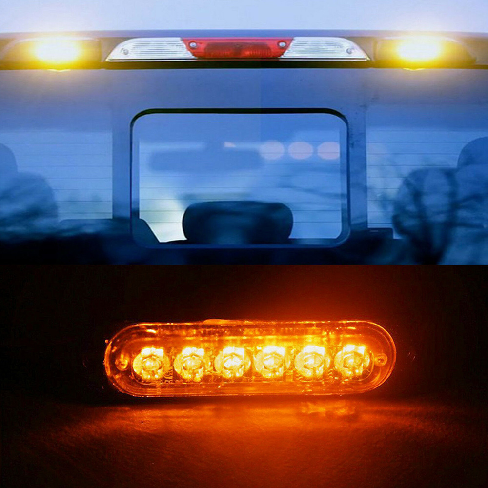 4pc/Set Led Strobe Warning Light Automobiles Car Truck Flashing Firemen Ambulance Emergency Flasher Day Running Light