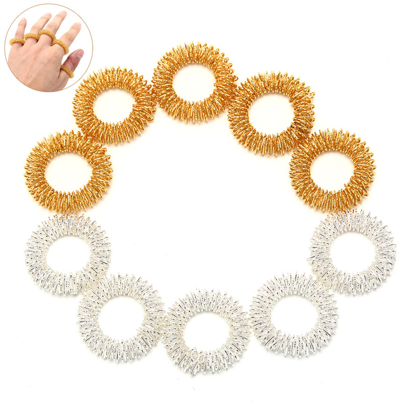 Health Care Body Massager Relax Hand Massage Tool 5pcs/Lot Finger Massage Ring Acupuncture Ring