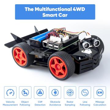 SunFounder Raspberry Pi Car Robot Kit for the Raspberry Pi 4B and 3 model B+ 3B Electronic DIY Robot