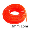 15M*3MM Nylon Strimmer Line Grass Brushcutter Cord Trimmer Replacement Spool Garden Grass Cutter Trimmer Replacement Part