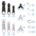 85pcs Zipper Repair Kit Zipper Sliders Install Pliers Tool Zipper Replacement Rescue Instant Repair Kit Jacket Zippers Fix Plier