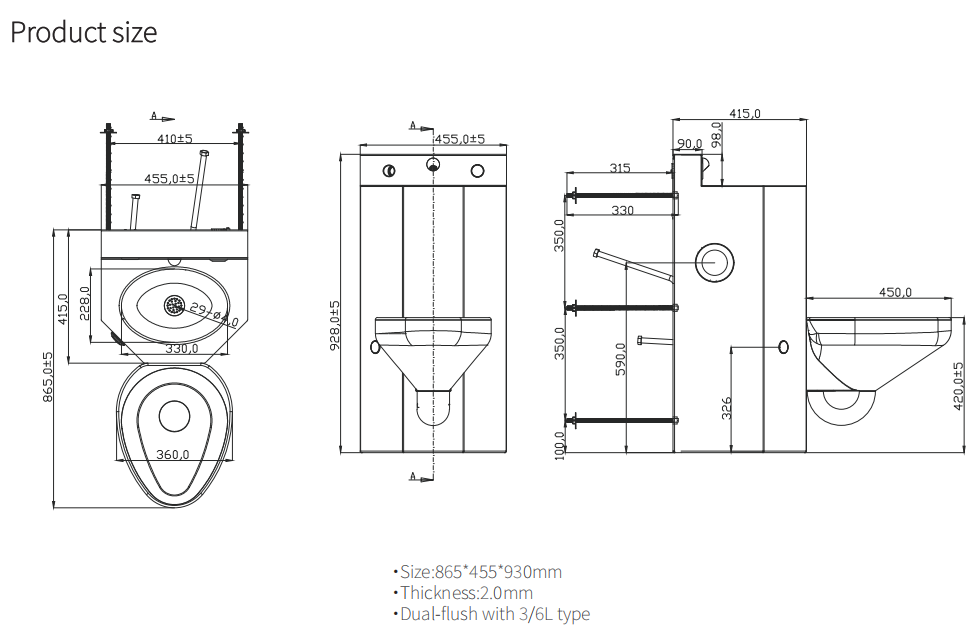 combination toilet