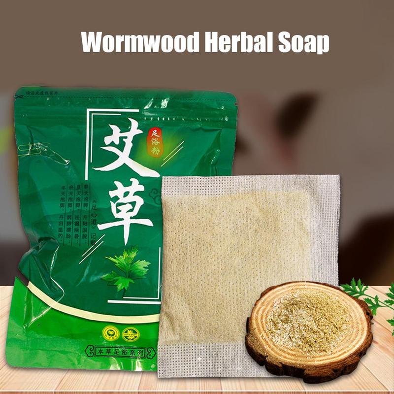 6g X 30 Bags Wormwood Angelica Foot Bath Bag Dispel Leaves Care Washing Moxa Herbal Powder Coldness Soothing Health Feet G0C6