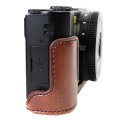 Full body Precise Fit PU leather digital camera case bag cover with shoulder strap for Panasonic DMC-LX10K.LX15 LX10 LUMIX