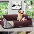 Sofa Couch Cover Pet Dog Kids Mat Protector Stretch Elastic Sofa Cover Reversible Washable Removable Armrest Slipcovers