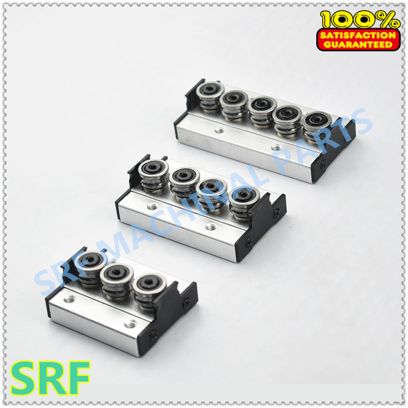 1pcs Aluminum Square Roller Linear Guide Rail SGR15 L=900mm +1pcs SGB15 wheel slide block linear Motion slide rail for CNC part