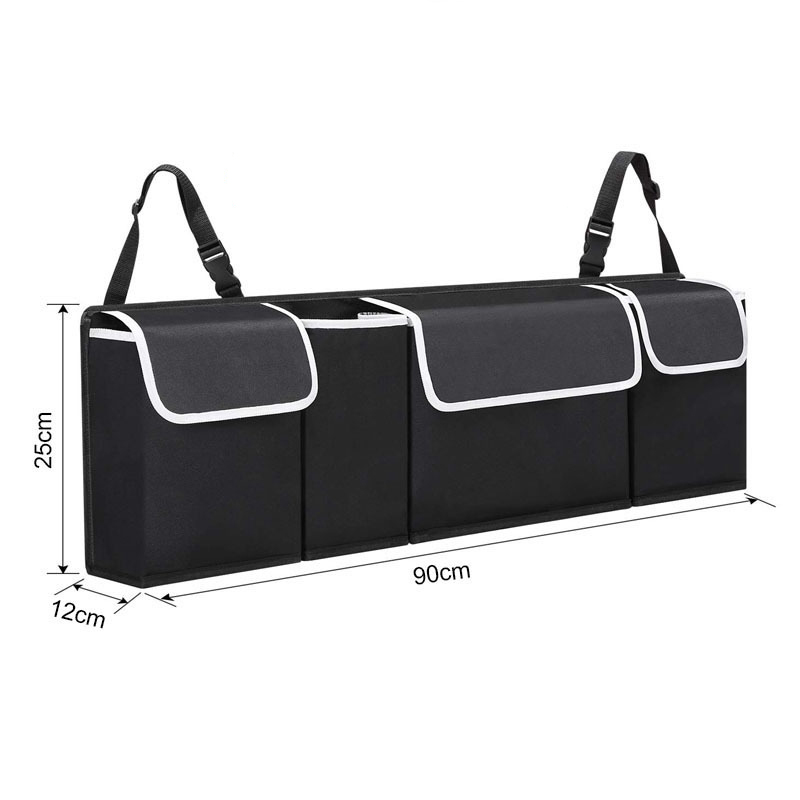 Car Trunk Organizer Backseat Storage Bag High Capacity Multi-use Oxford Adjustable Automobile Seat Back Organizers Accessories