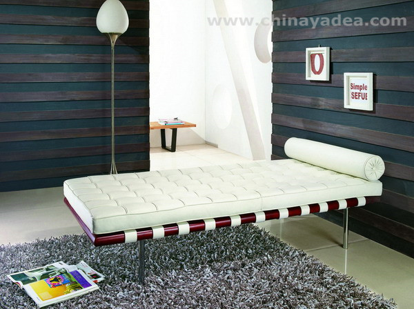 modern leather bench