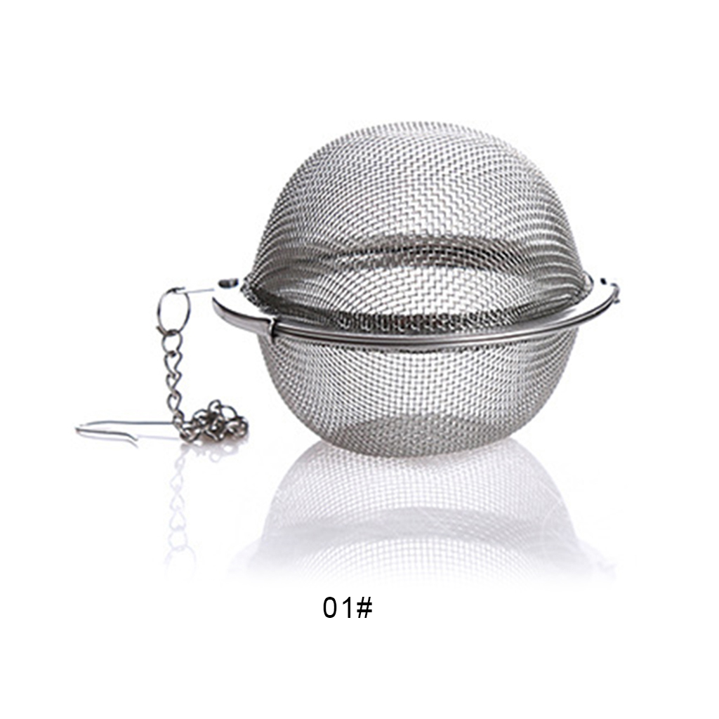 3 Sizes Stainless Steel Tea Infuser Sphere Locking Spice Tea Ball Strainer Mesh Infuser Tea Filter Strainers Kitchen Tools