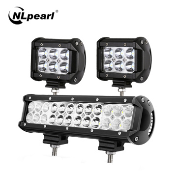 NLpearl 4-20inch Spot Flood LED Light Bar 12V 24V Offroad LED Bar for Car Boat 4x4 Truck 18W 36W 72W 126W Combo LED Work Light