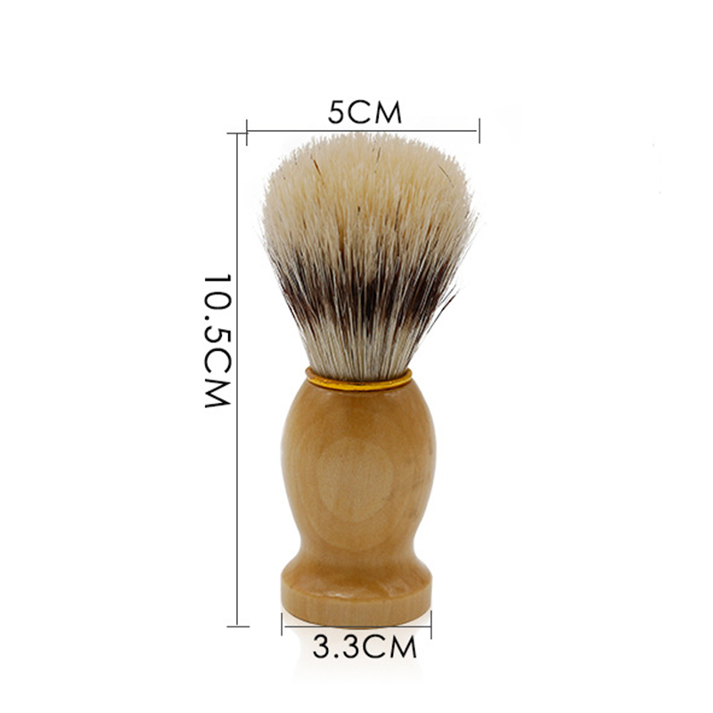 CestoMen Beard Foam Wet Shaving Brush 100% Boar Bristle Wood Handle Facial Hair Cleaning Beard Razor Brush Men's Grooming Tools