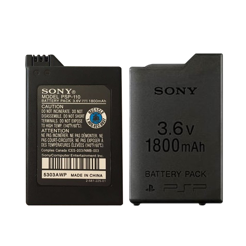 1PCS 3.6V 1800mAh Lithium Ion Rechargeable Battery Pack for Sony PSP1000 PSP 1000 PSP-110 Console Gamepad Replacement batteries