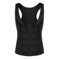 Men Neoprene Sauna Suit Hot Body Shaper Corset for Weight Loss with Zipper Waist Trainer Vest Tank Top Workout Shirt