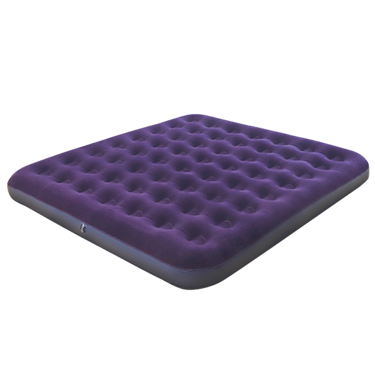 Flocked Queen Size Pvc Inflatable Air Bed Mattress 3
