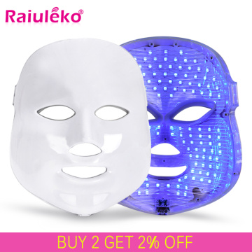 7 Colours LED Facial Mask Mascara Facial Aesthetics Skin Care Rejuvenation Wrinkle Acne Removal Face Beauty Instrument