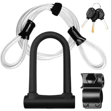 Bike Lock Heavy Duty Bicycle U Lock Secure Lock with Mounting Bracket Bicycle Motorcycle Locks