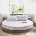 Hotel Home Round Bed Sheets Extra Soft Pure Cotton Breathable Bed Covers 86 Inch Diameter