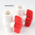 2pcs 20mm PVC Ball Valve 1/2" Female Thread Globe Valve Irrigation Adapter Garden Water Connectors Aquarium Fish Tank Joints