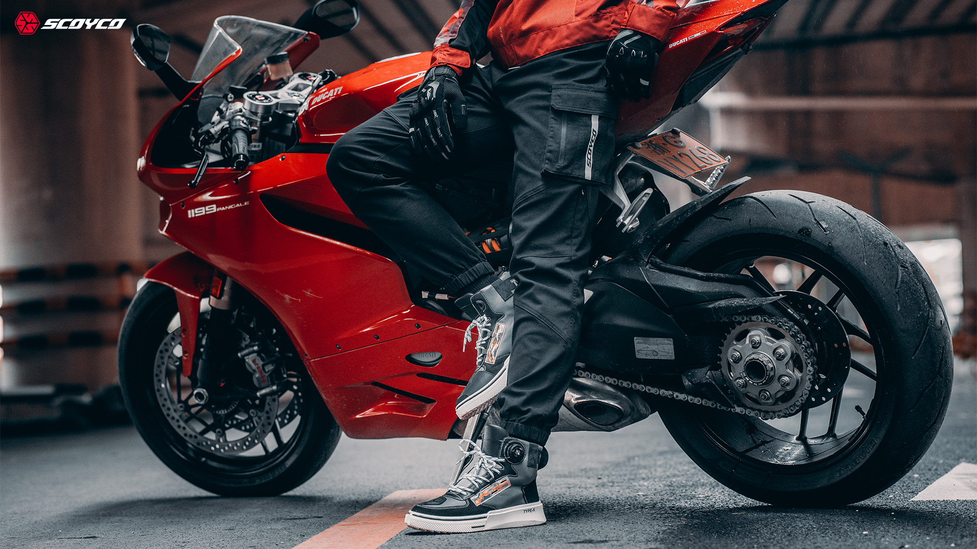 protective workwear-style motorcycle pants