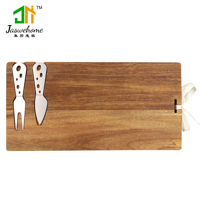 Jaswehome 3pcs Cheese Board Set Cheese Knife And Boards Wooden Cheese tools Slicer Kitchen Utensils