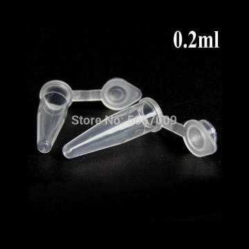 1000pcs/lot 0.2ml Affordable Laboratory Clear V-shape Plastic Centrifuge Tube