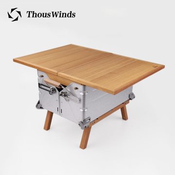 Thous Winds Snow Peak UG-025G UG-055G storage box DIY telescopic solid wood board storage box dedicated cover box feet