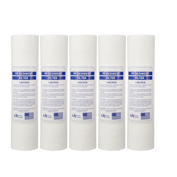 Water Purifier Filter 10 Inch 5 Micron or 1 Micron Sediment Water Filter Cartridge PP Cotton Filter for Everse Osmosis System