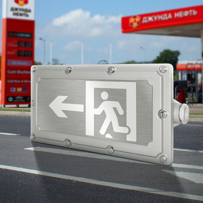 led explosion proof exit light sign