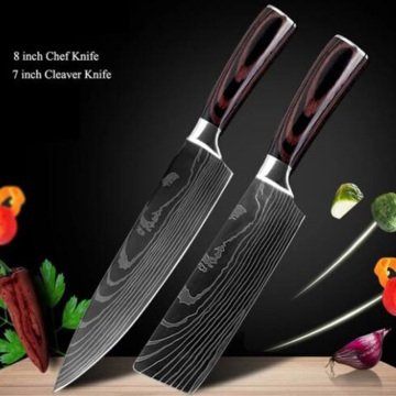 2Pcs Kitchen Knife Set 8
